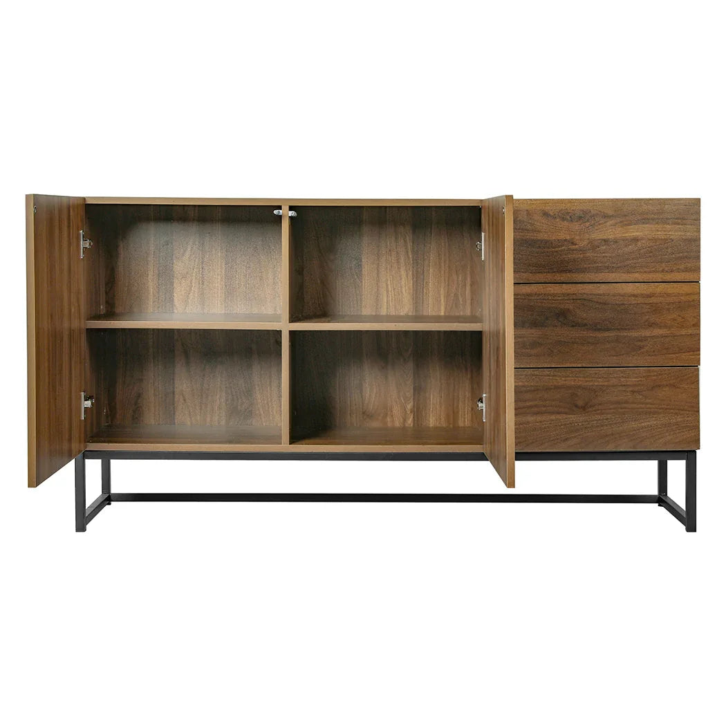 Levede Buffet Sideboard Storage Cabinet Walnut-2006733268245942275