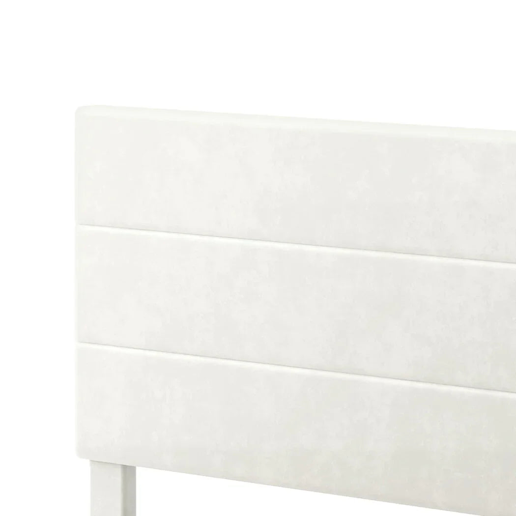 Levede Double Bed Frame Upholstered Adjustable Headboard Platform Mattress Base-2050056771569061891