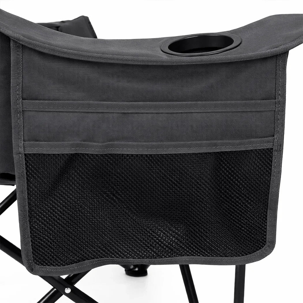 Levede Double Camping Chair Folding Outdoor Portable Fishing Picnic Travel Seat-2050056782503612419