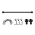 Marlow Steel Curtain Rod Quiet Rail Black-2029387285493059587