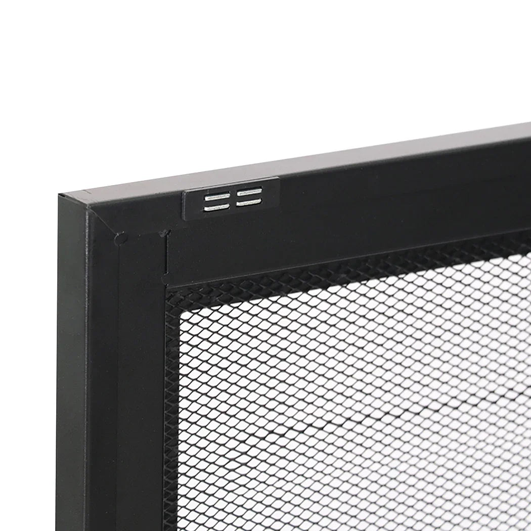 Levede Storage Cabinet Steel Kitchen Black-2006733266635329539