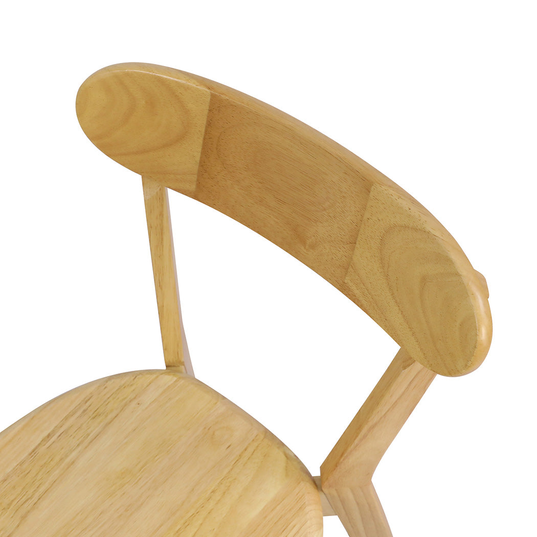 Levede 2x Dining Chairs Wooden Kitchen Chair-1864183291402391555