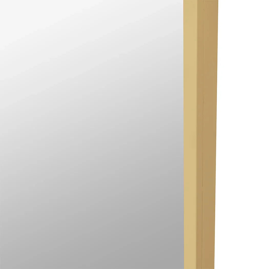 Yezi Floor Mirror Full Length Mirrors 1.8M Gold White-2006733284486287363