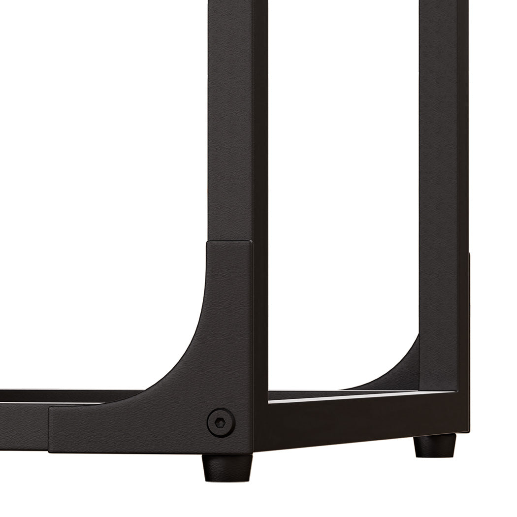 Levede C-shaped End Table Side Sofa Coffee Wood Overbed Laptop Table Industrial-1894516736091361283