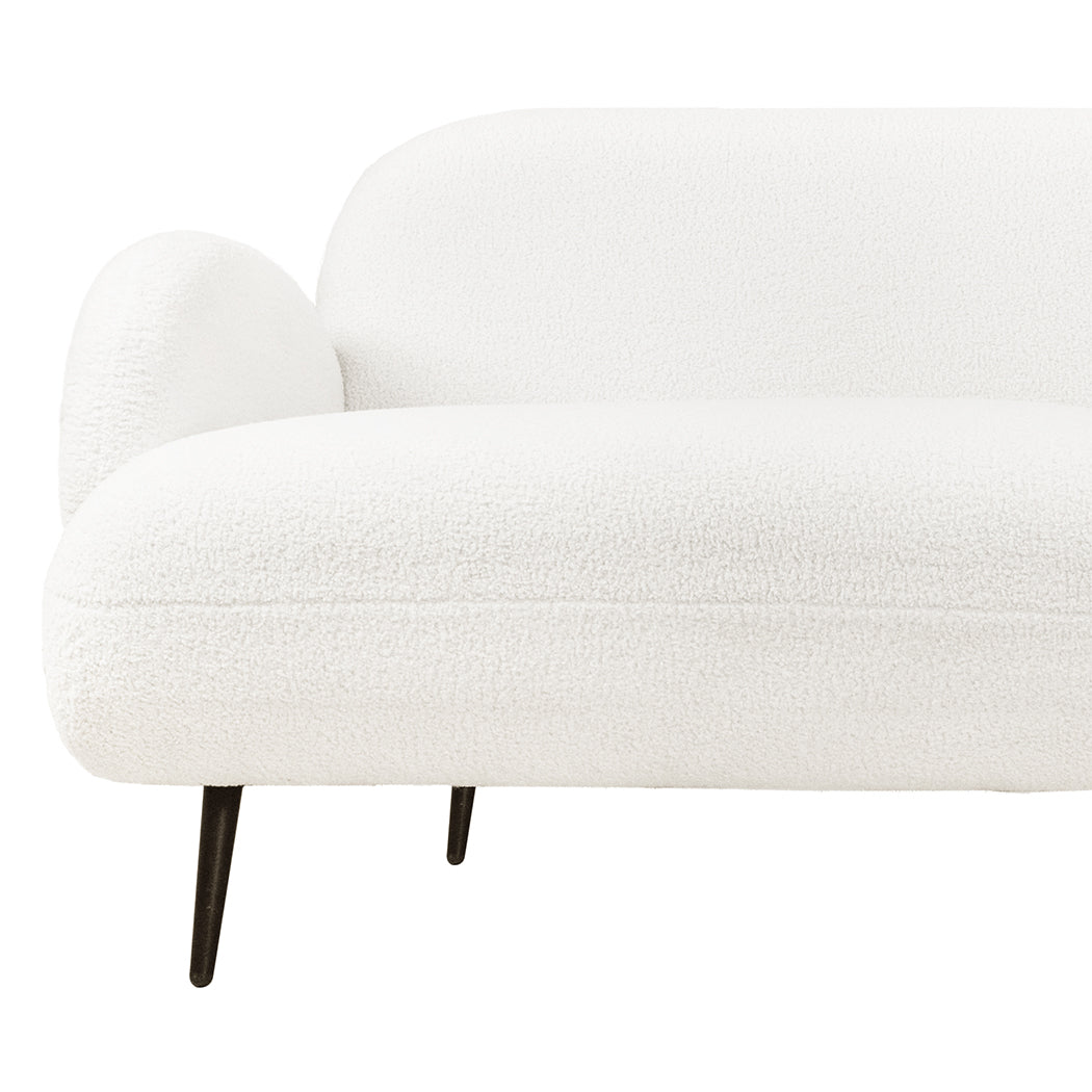 Levede Cloud Sofa 3 Seater Sherpa Fleece White