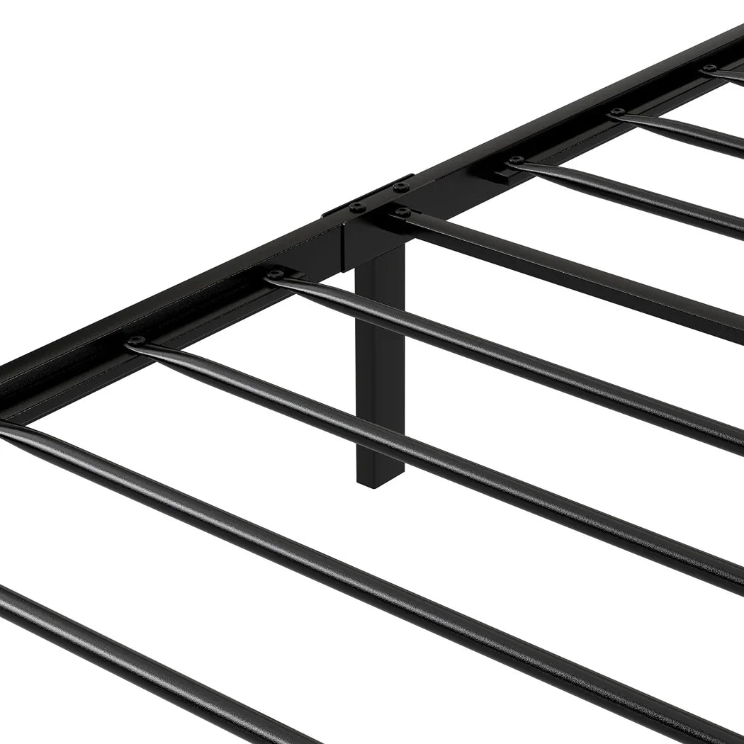Levede Single Bed Frame Storage Headboard Industrial-2050056749062426627