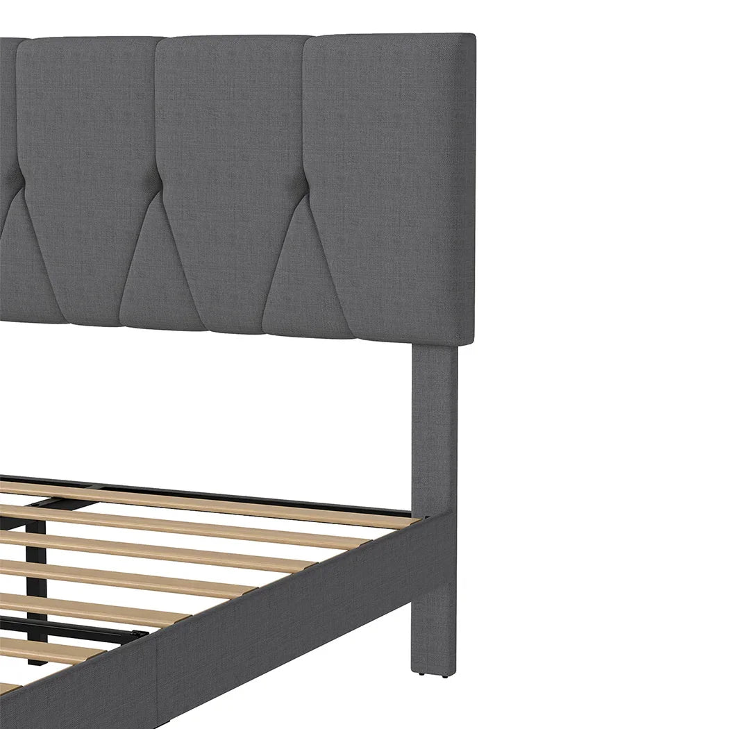 Levede Bed Frame Upholstered Platform Mattress Base Double-2050056907640672259