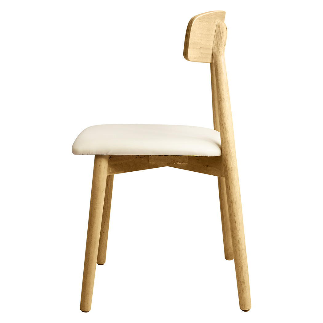 Levede 2x Dining Chairs Kitchen Chair Natural-1864183288890003459