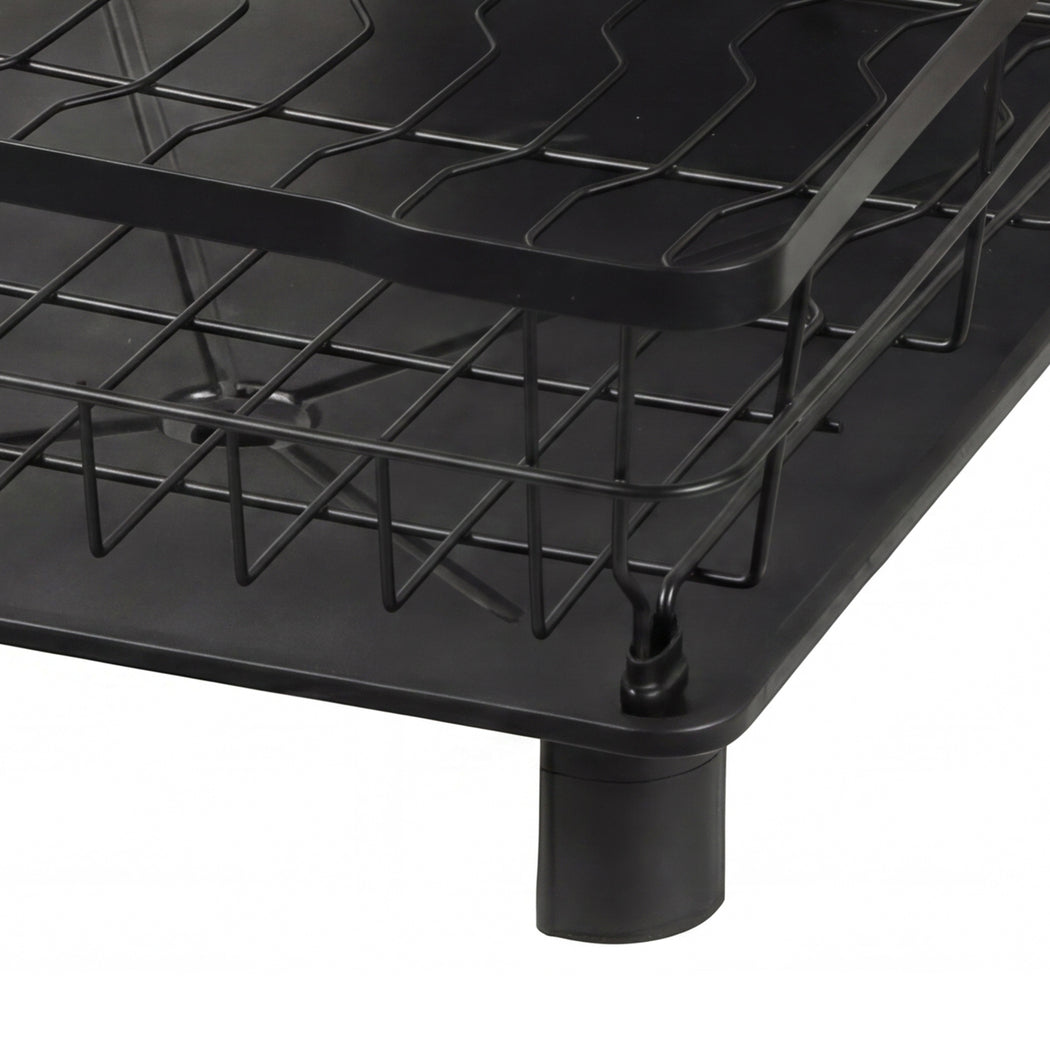 Toque 2 Tier Drying Rack Kitchen Organizer Storage Plate Drainer Cutlery Holder-2061251870420242435