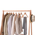 Levede Clothes Rack Wooden Wardrobe Natural-1864183302496325635