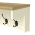 Levede Coat Rack Wall Mounted Shelf 7 Double Hooks Storage Entryway Hallway-2050056761783750659