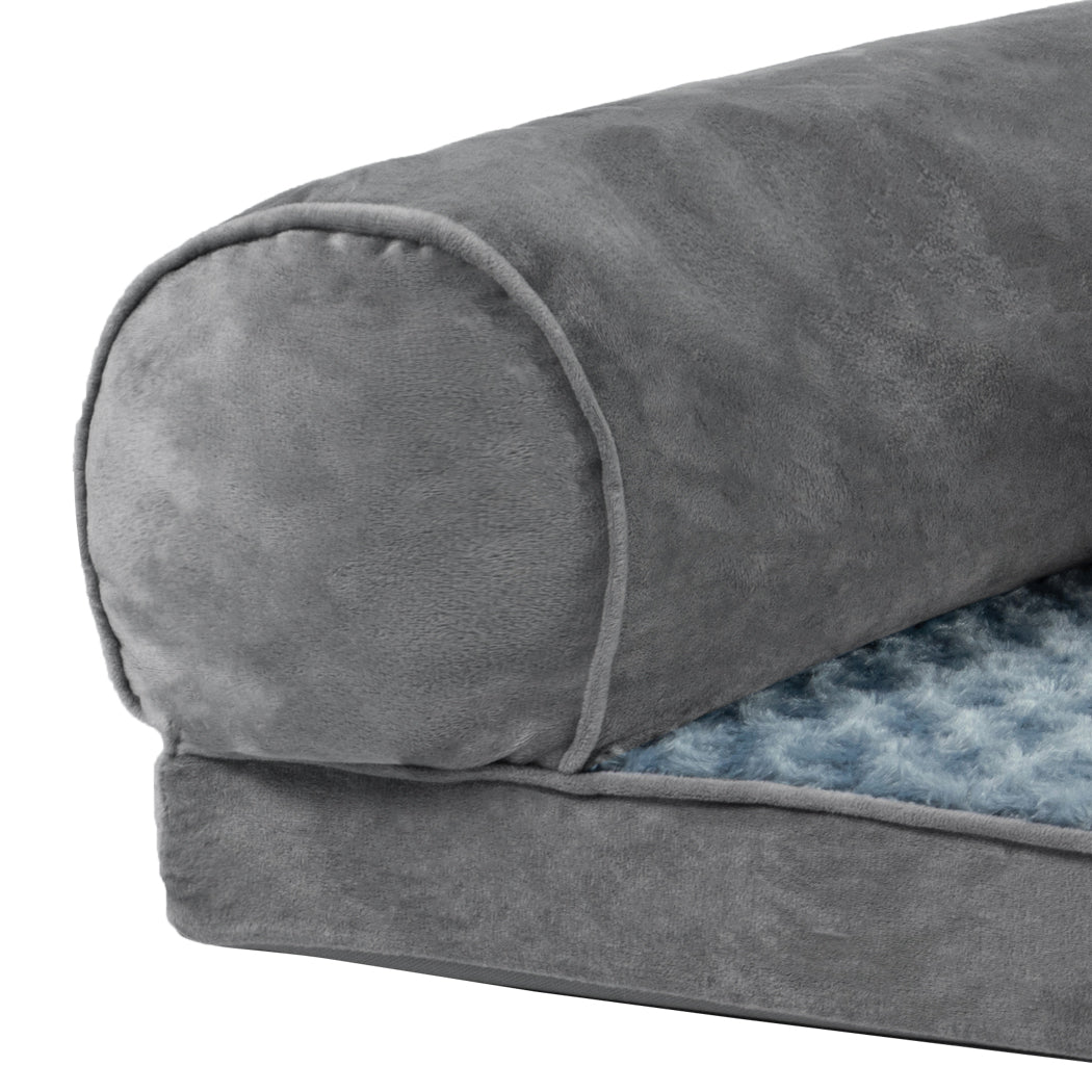 PaWz Pet Bed Sofa Dog Bedding Soft Warm L Grey Large-2065254552239738883