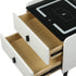 Levede Bedside Table LED Lights Drawers Storage