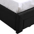 Levede Queen Bed Frame Fabric Tufted Dark Grey-2006733223215894531
