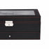Watch Box 6 Slot Watch Case Jewellry Box PU Leather with Drawer Black-2100034976140627971