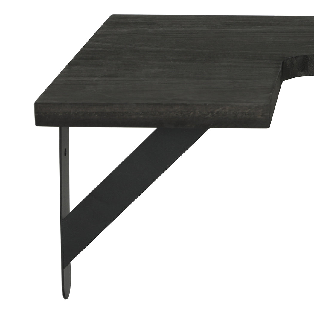 Levede Corner Floating Shelves 3Pcs L-Shaped Wall-Mounted Living Room Storage-2061251868692189187