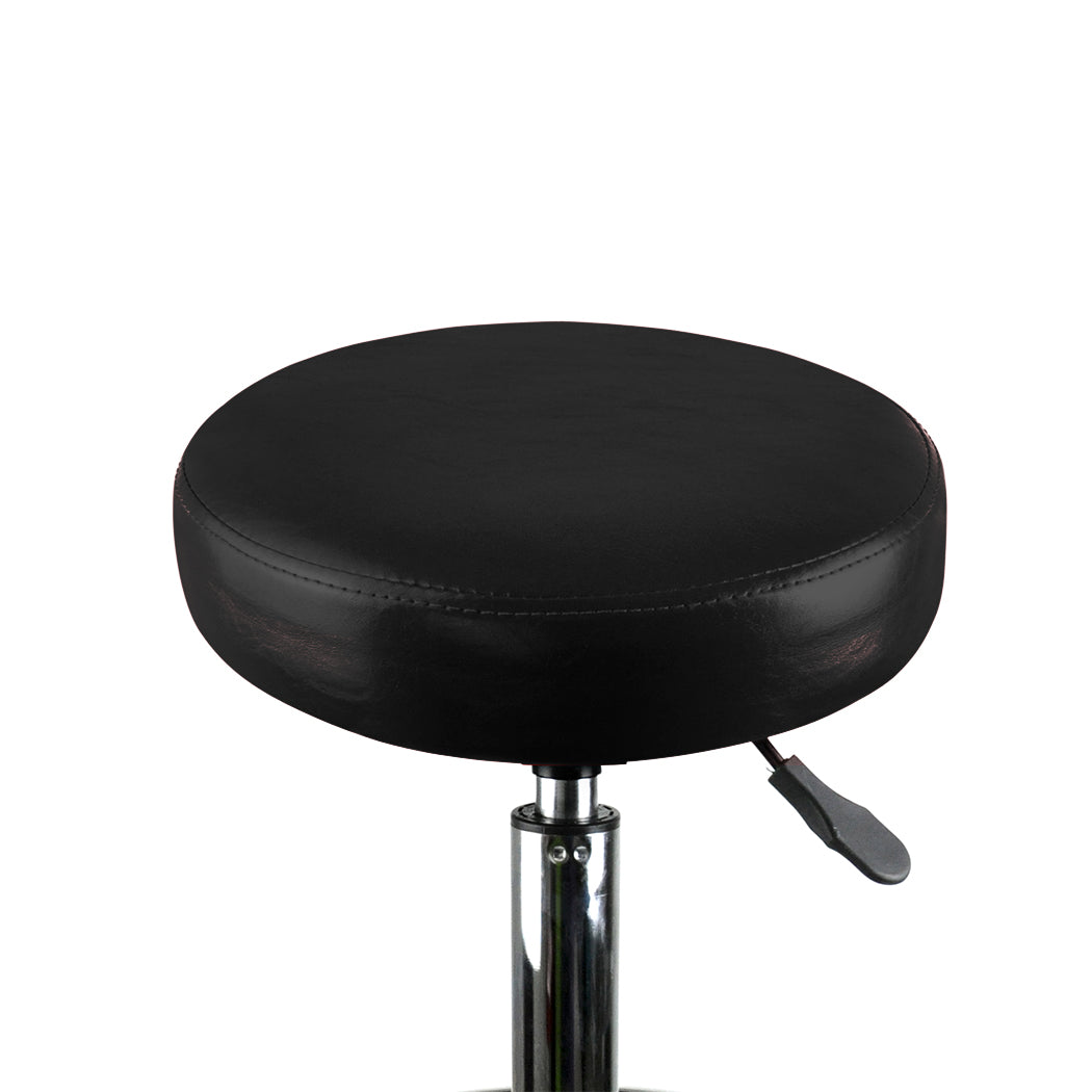 Levede Salon Stool Swivel Bar Stools Black-1864184632707256323