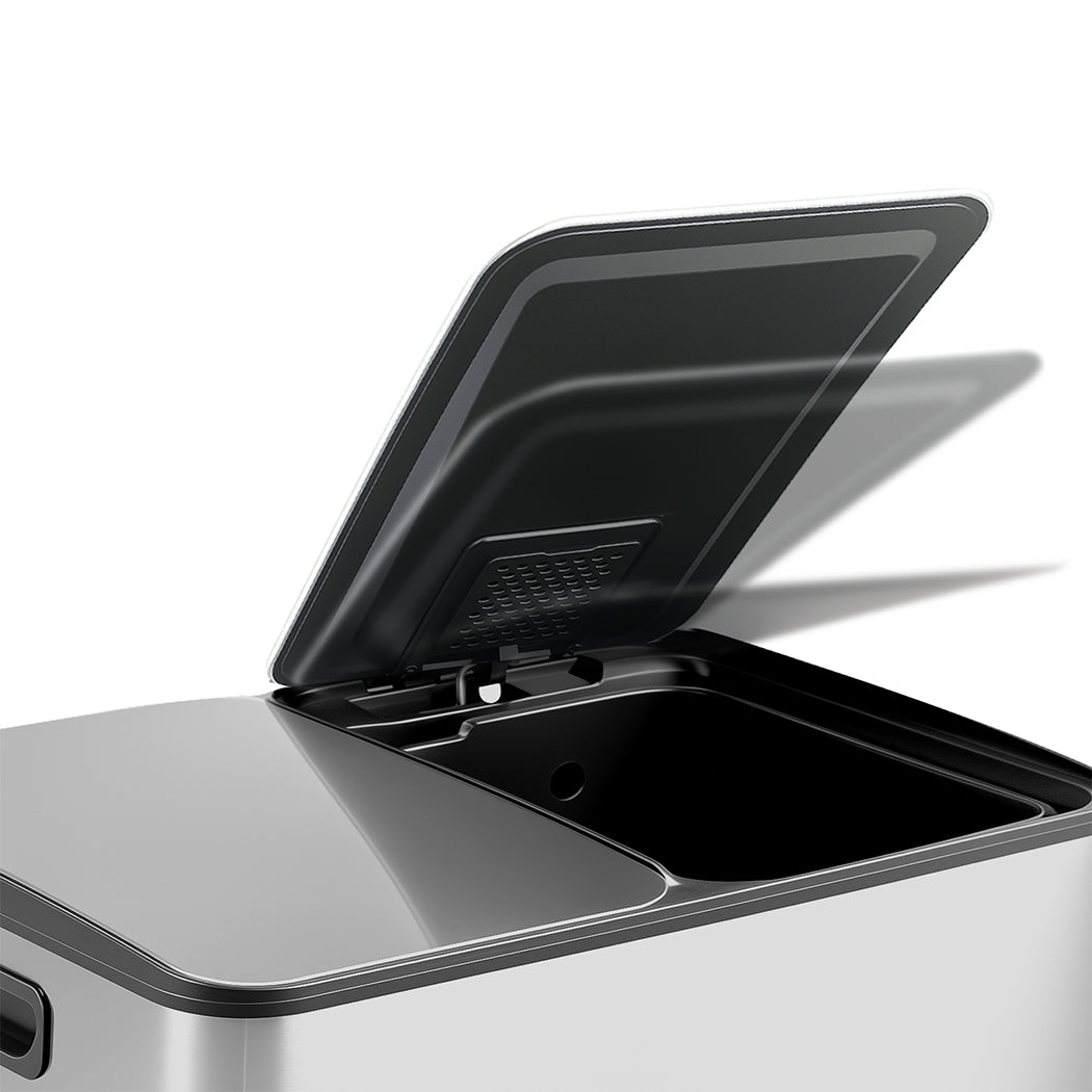 Toque 60L Pedal Bin Kitchen Waste Can Recycling Dustbin-2065254654639476739