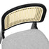 Levede Dining Chair Wood Rattan Armless Black x6-2029387211857858563