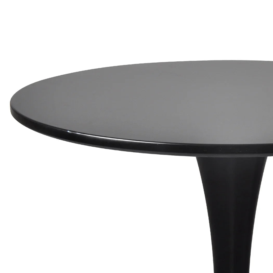 Levede 2x Round Bar Table Pub Tables Black-2018816908509450243