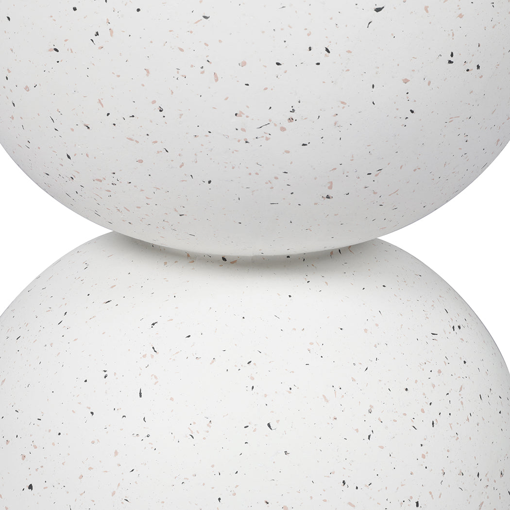 Levede Side Table Terrazzo Coffee Tables Beige-1864183282460135427