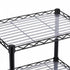 Levede Storage Shelves 6 Tier Carbon Steel Wire Rack Shelving Unit Kitchen Black-2109799590298062852