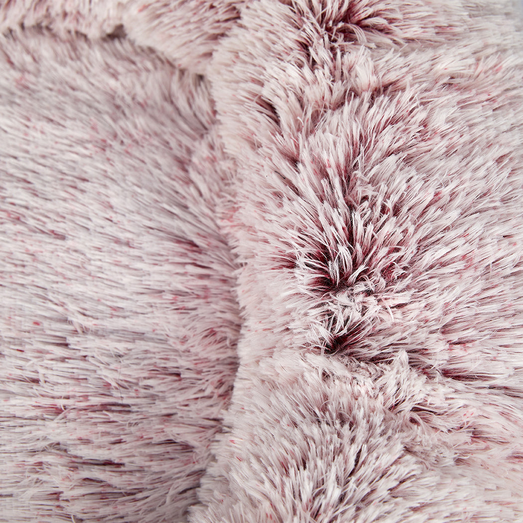 PaWz Pet Bed Cat Dog Donut Nest Calming XL Pink X-Large-2018816801273679875