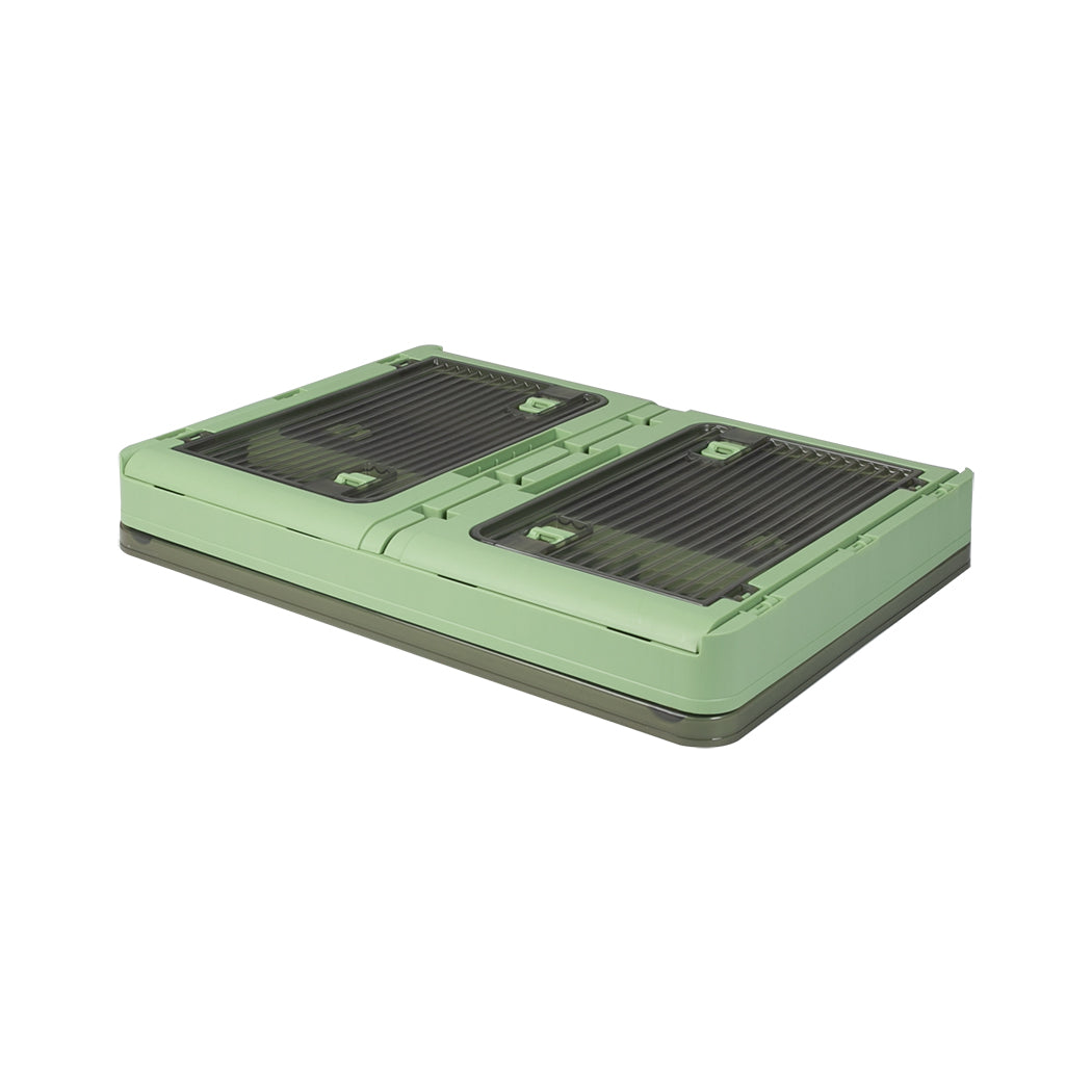 Storage Containers Stackable Lid Clothes S Green Small-1942352813262770179