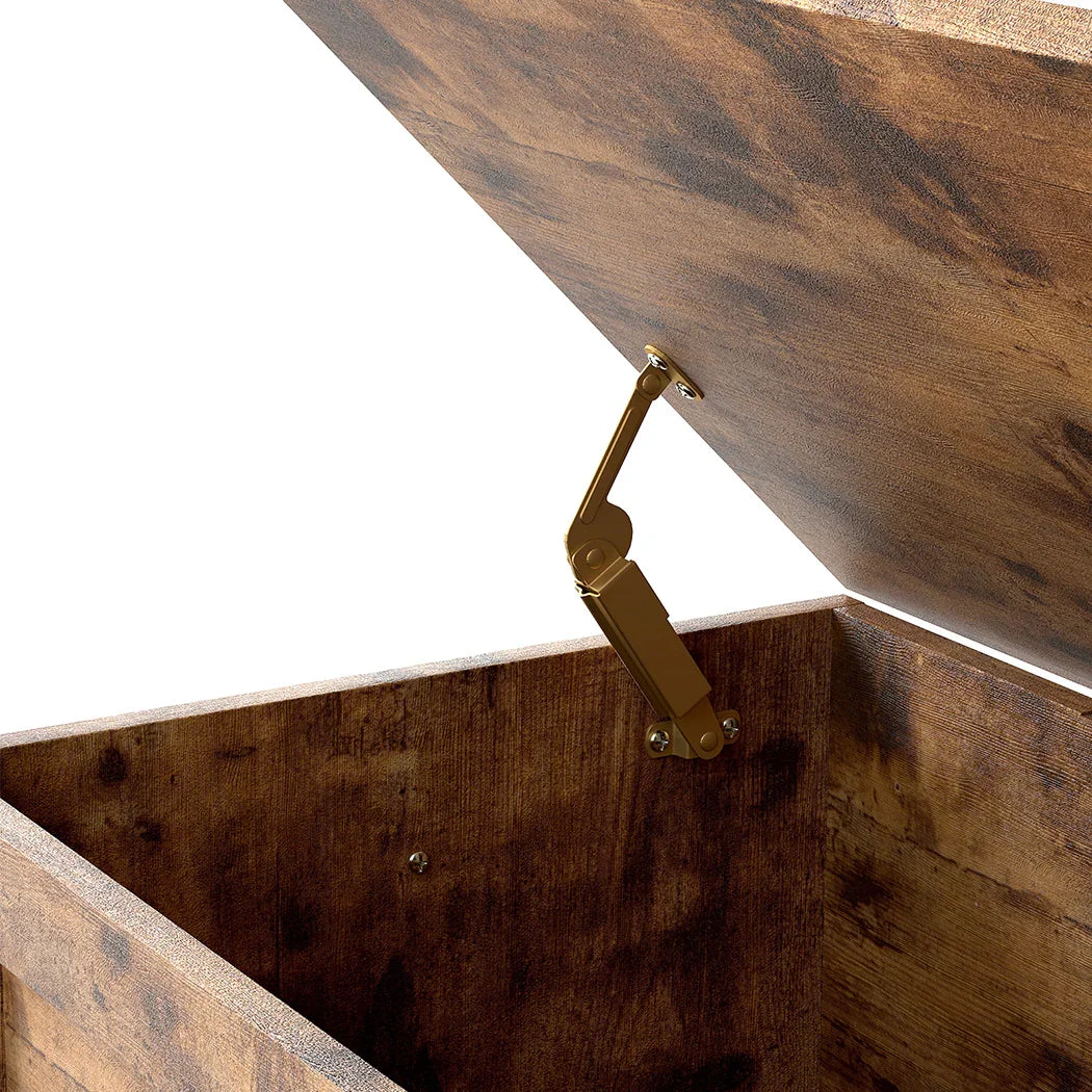 Levede Storage Bench Rustic Wooden Storage Cabinet-2050056909750407171