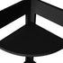 Levede 5 Tier Corner Shelf Wooden Storage Black-1864183220980027395