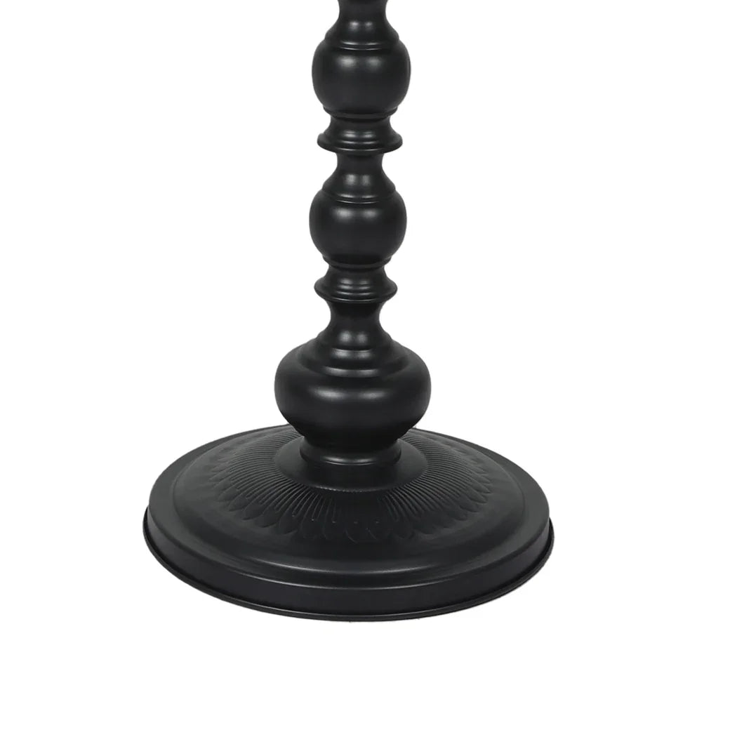 Levede Side Table Vintage End Round Black-2029387286042513411