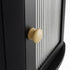 Toque Corner Bread Box 2 Tier Bamboo Bread Bin Kitchen Countertop Storage Black-2072893581982568451