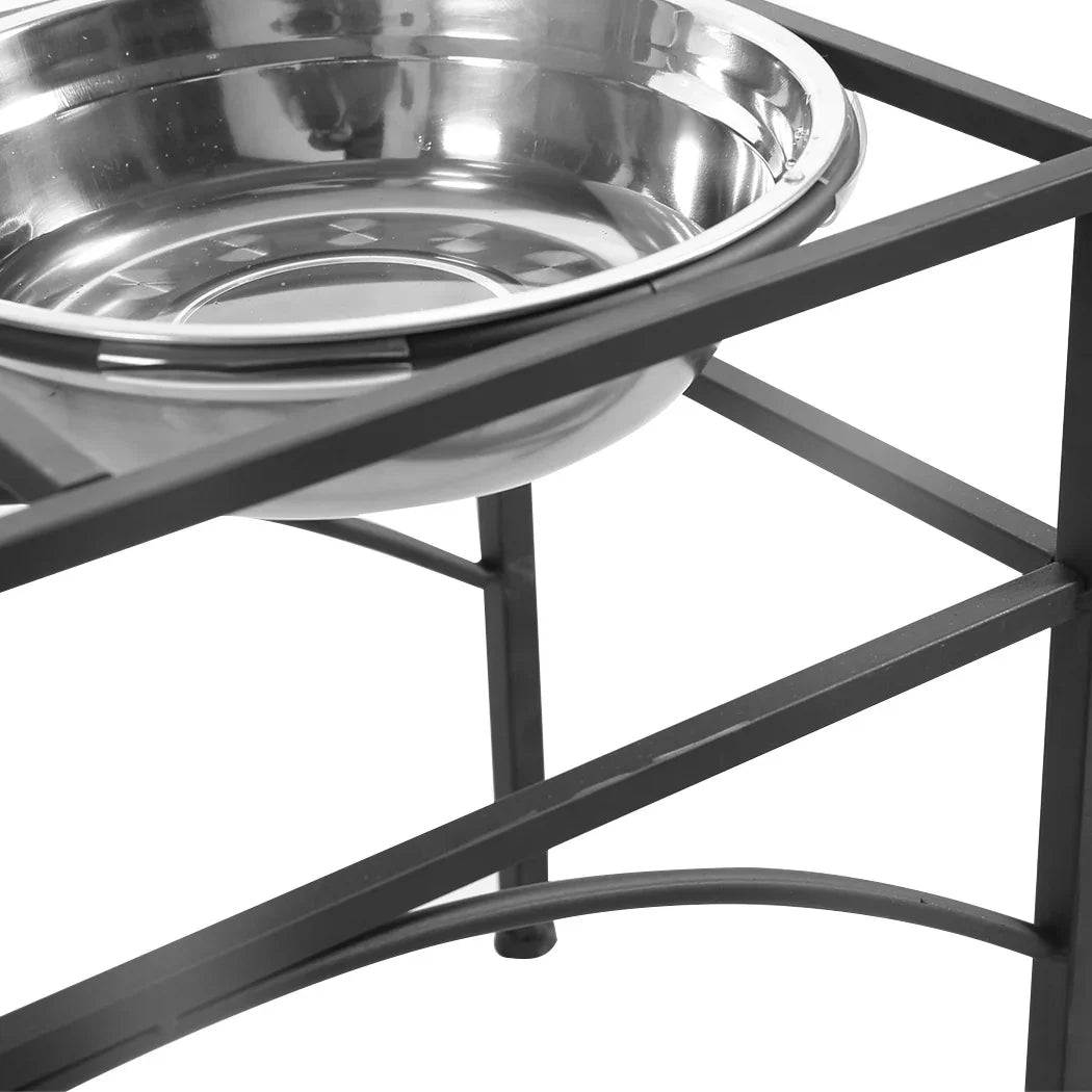 PaWz Dual Elevated Raised Pet Dog Feeder Medium-2006733200889614339
