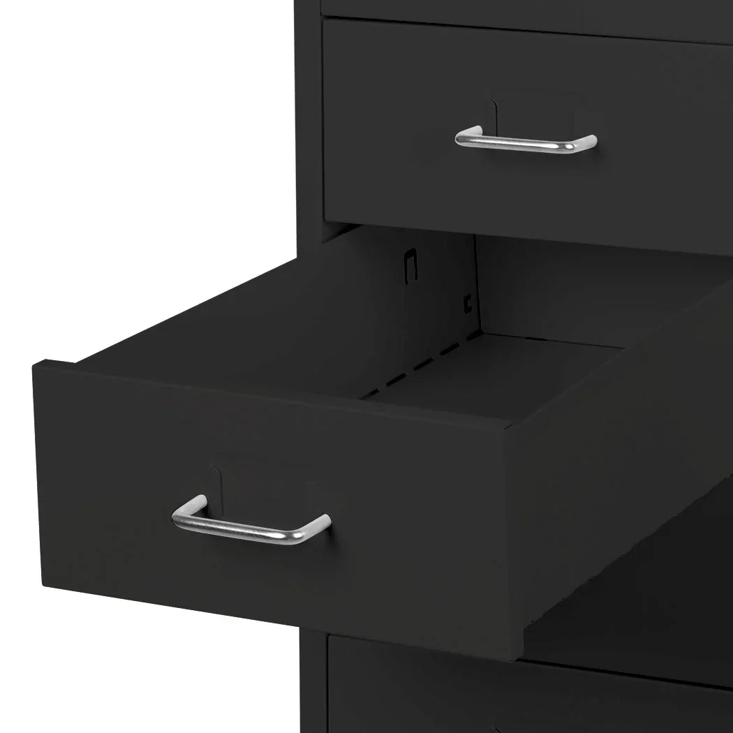 Levede 8 Drawer Office Cabinet Drawers Black-2018816893732917251
