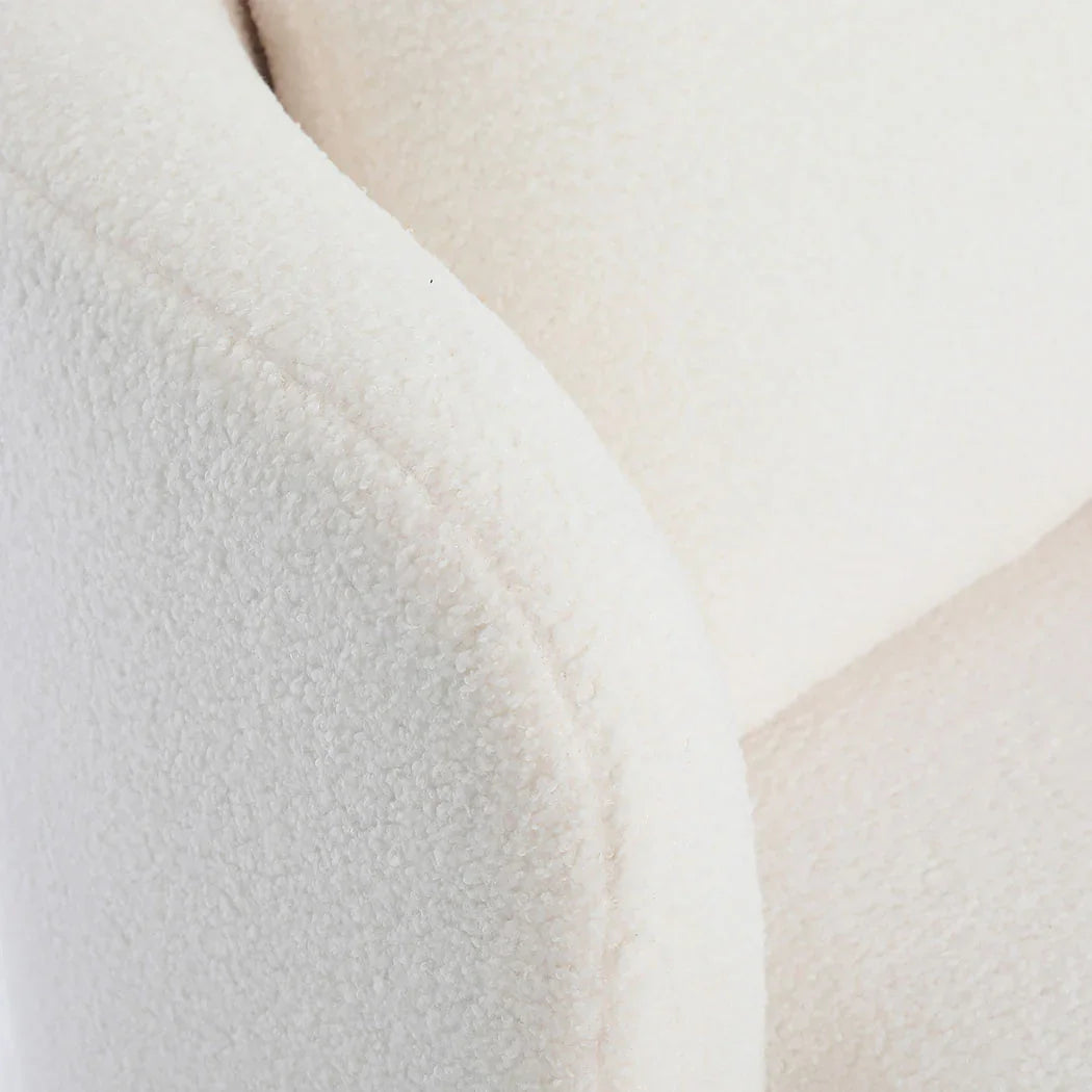 Levede Fleece Swivel Chair-2025742034358374403