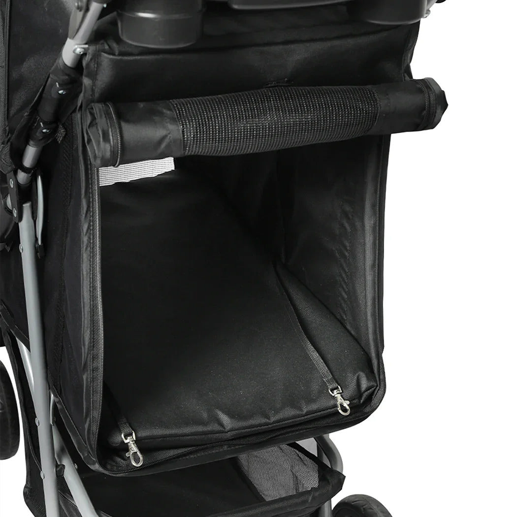 PaWz Large Pet Stroller Dog Cat Carrier Black-2006733030508597251