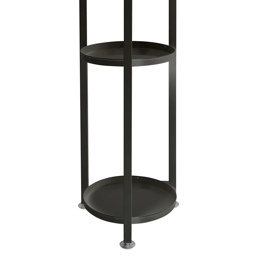 Levede Plant Stand Outdoor Indoor Flower Black Medium-2006732929472008195