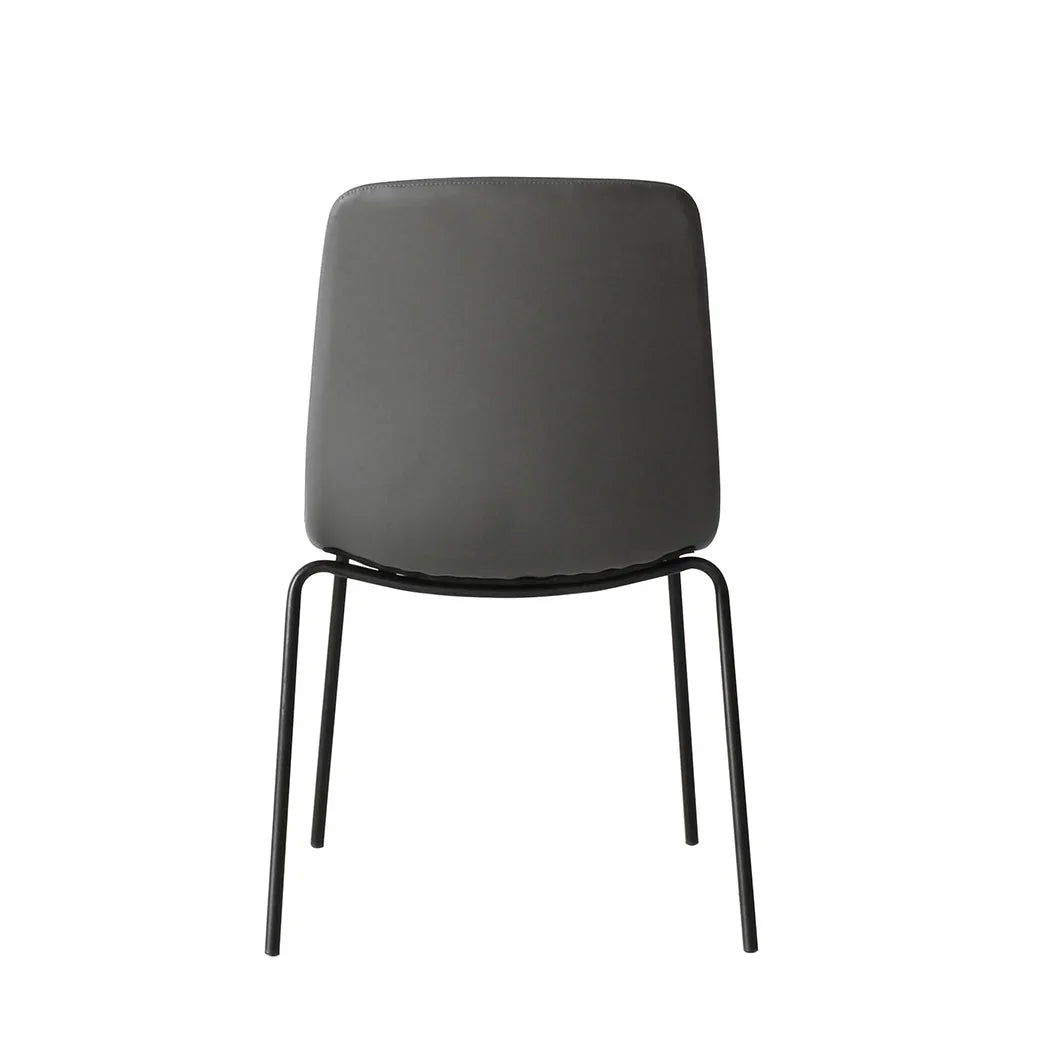 Levede Stackable Dining Chairs Kitchen Grey-2006733271748186115