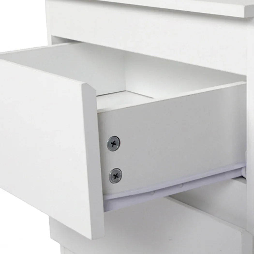 Levede Bedside Table Side Table 3 Drawers Storage Nightstand Bedroom Cabinet-2050056781023023107