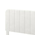 Levede Double Bed Frame Upholstered Adjustable Headboard Bed Platform White-2050056771384512515