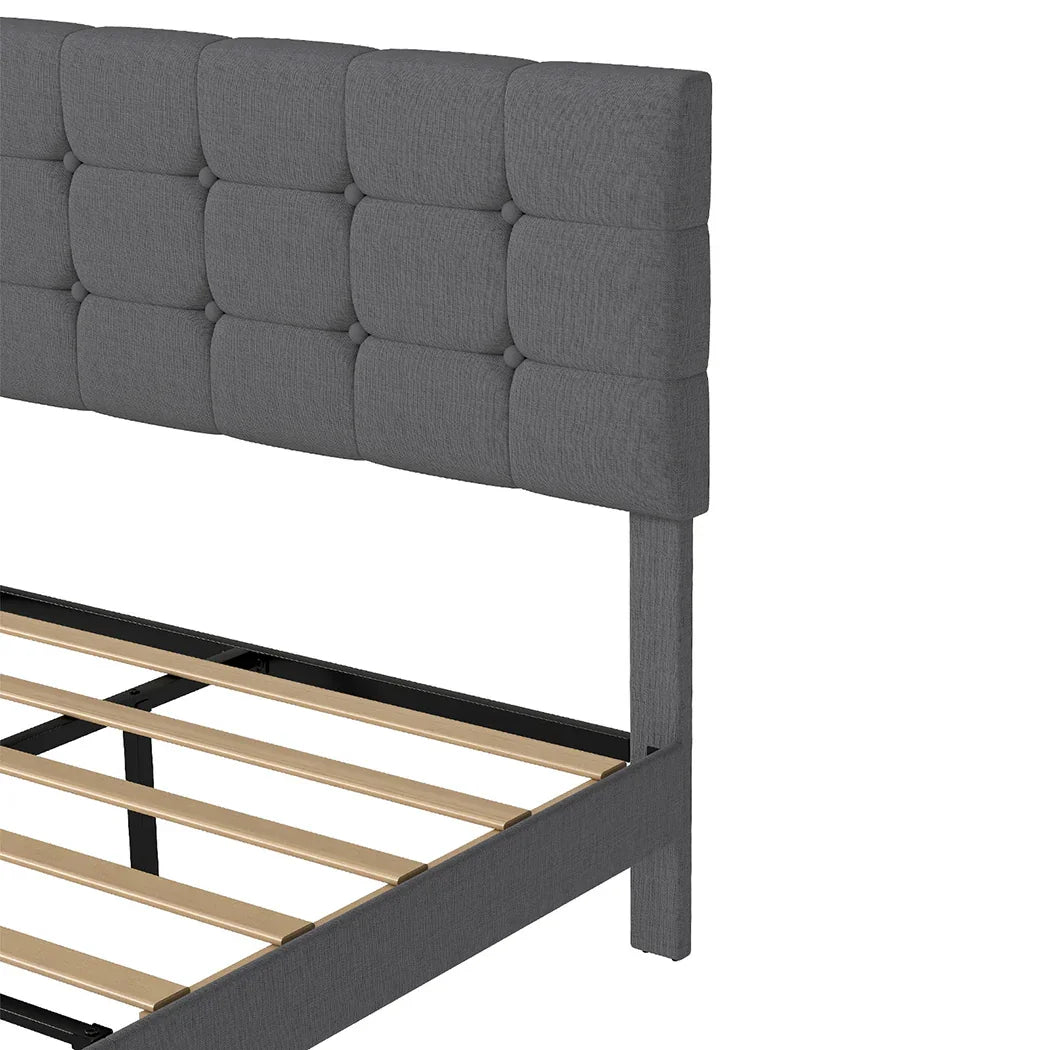 Levede Bed Frame Upholstered Platform Mattress Base Queen-2050056908265623555