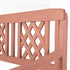 Levede 3 Seater Garden Bench Eucalyptus Wood Outdoor Patio Backrest Red Brown-2100034983359025155