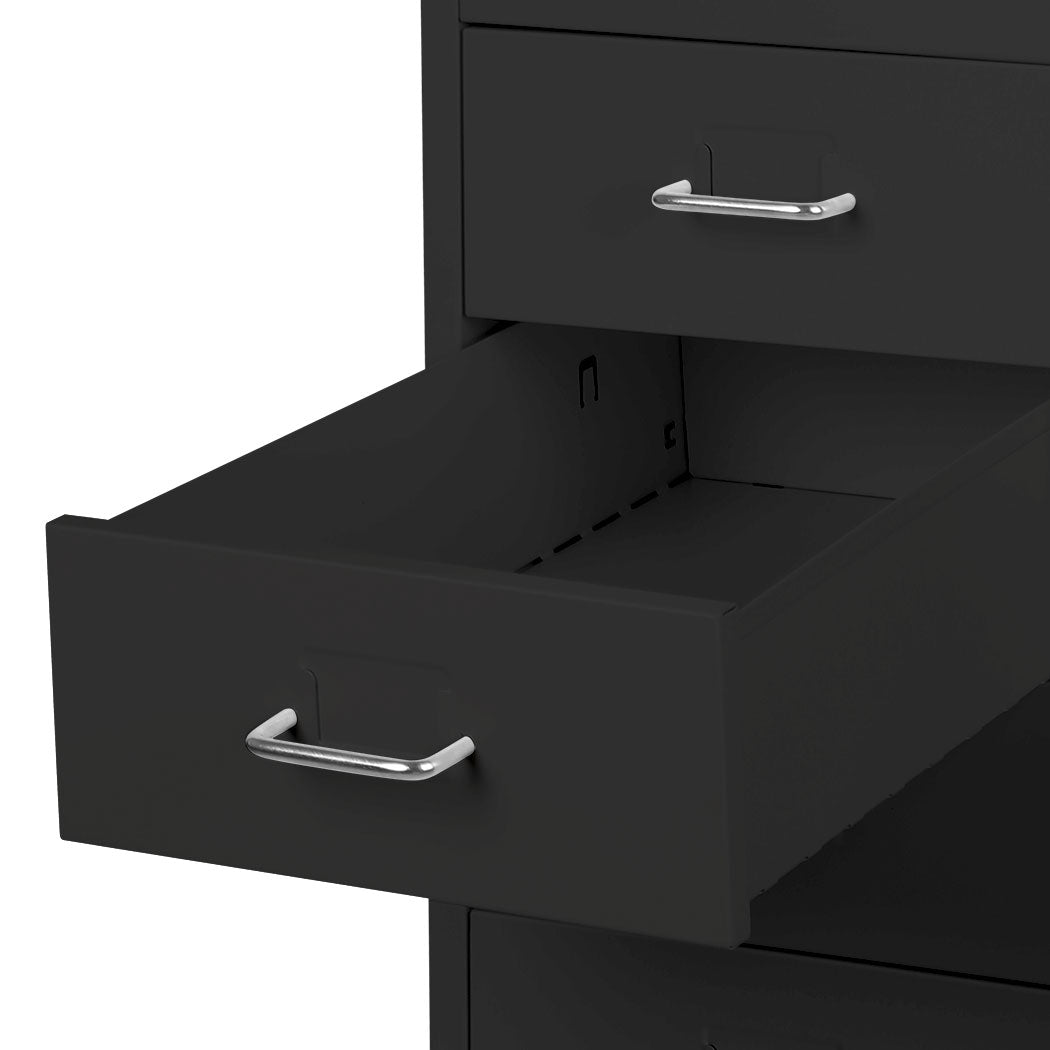 Levede 8 Drawer Office Cabinet Drawers Black-1864184250539053059