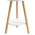 Levede Round Coffee Table 2-Layer Living Room End Tables Bedroom Side Tables-2050059016905822211
