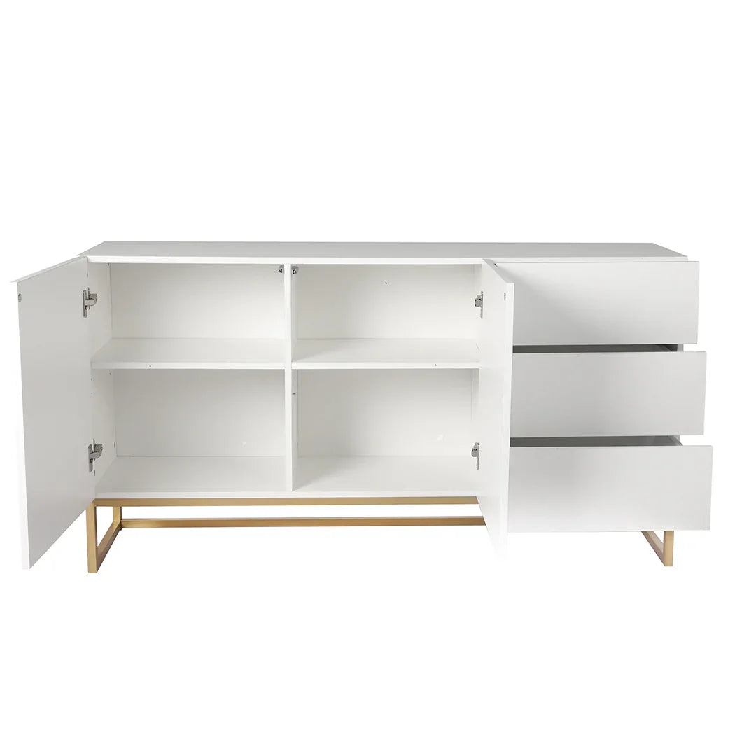 Levede Buffet Sideboard Storage Cabinet White-2006733268556320771