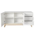 Levede Buffet Sideboard Storage Cabinet White-2006733268556320771