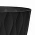 Toque Plant Pots 5 Pcs 8 Inchs Plastic Planter Pots with Drainage Saucers Black-2072893580812357635