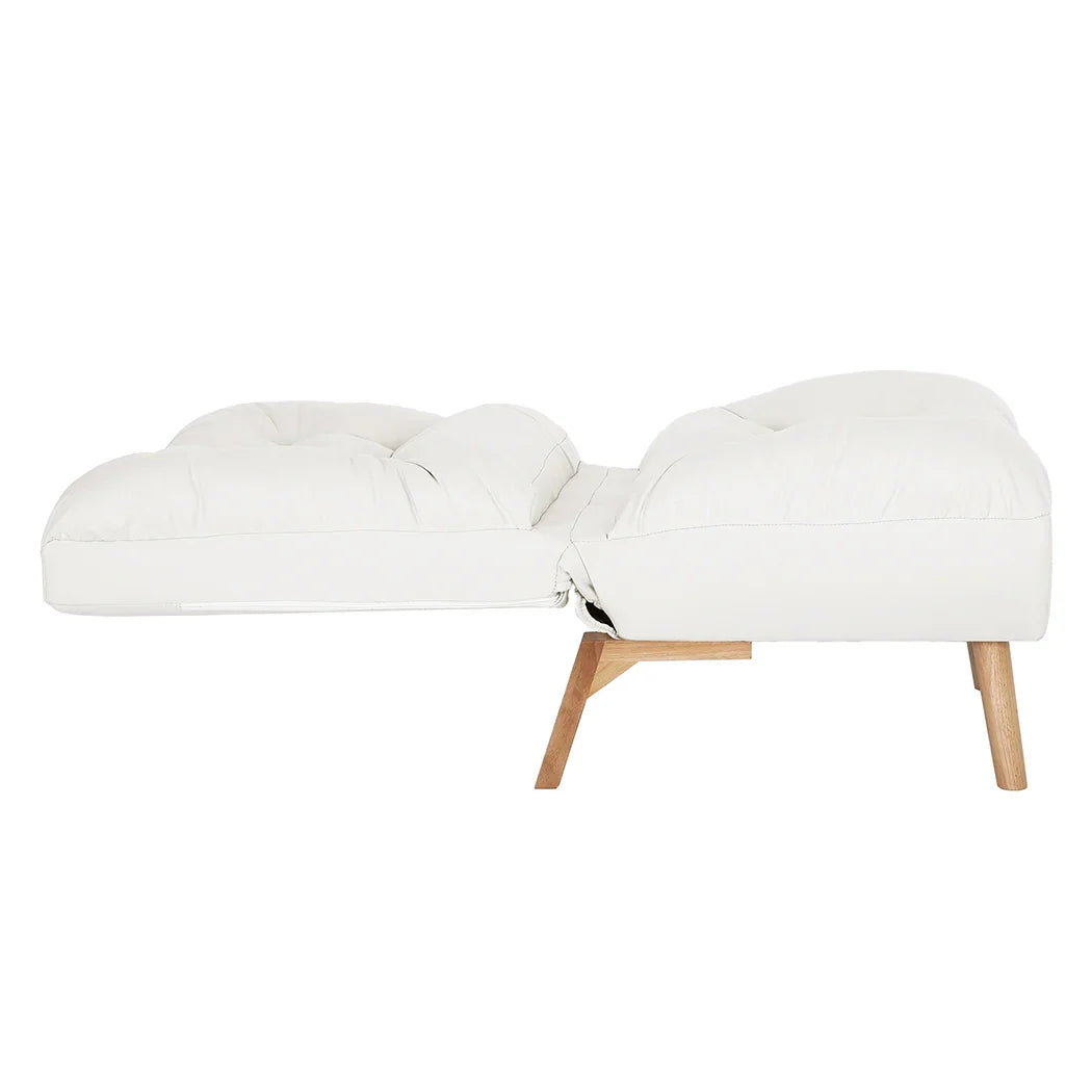 Levede Lounge Accent Chair Sofa Recliner Cream-2006733303171911683