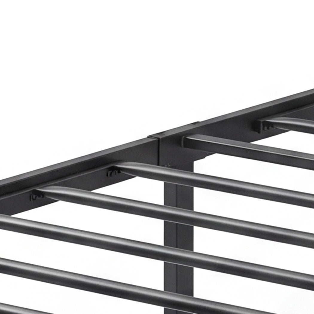 Levede Single Bed Frame Industrial Tufted Soft Storage Headboard USB Charge-2100034936651255811