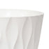 Toque Plant Pots 5 Pcs 8 Inchs Plastic Planter Pots with Drainage Saucers White-2072893580992712707